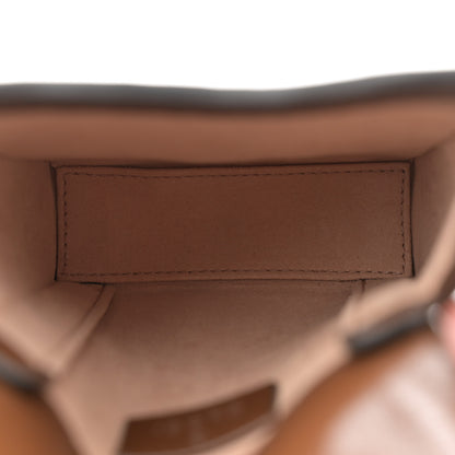 Gucci GG Supreme Monogram Mini Horsebit 1955 Crossbody Bag Beige Brown Sugar 5 of 11