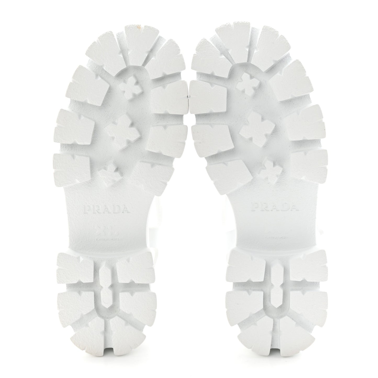 Foam Rubber Metal Triangle Logo Monolith 55mm Cage Sandals 38 White