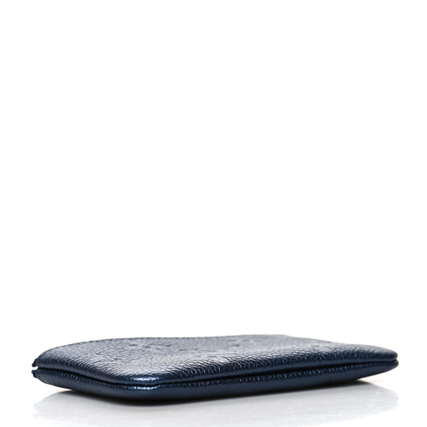 Metallic Empreinte Monogram Giant Key Pouch Navy Nacre