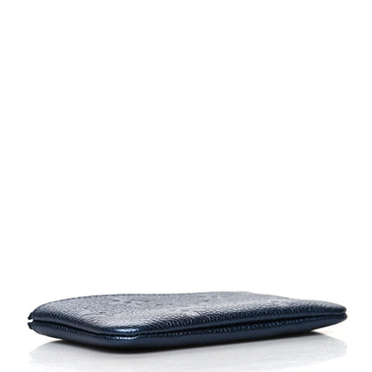 Louis Vuitton Metallic Empreinte Monogram Giant Key Pouch Navy Nacre 4 of 7