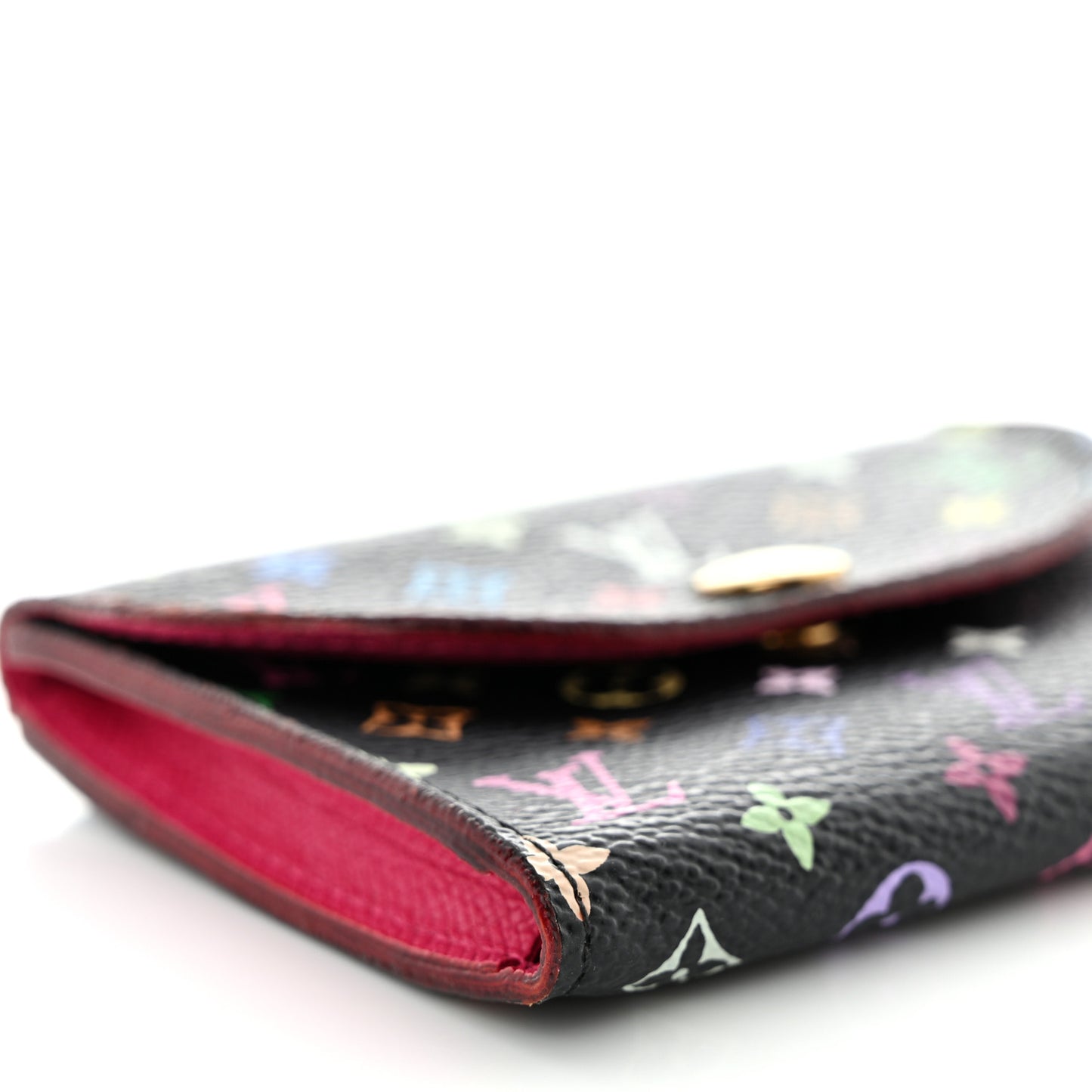 Monogram Multicolor Business Card Holder Black Grenade