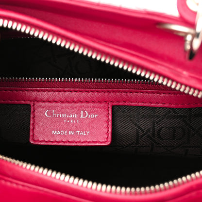 Christian Dior Lambskin Cannage Large Lady Dior Pink 5 of 10