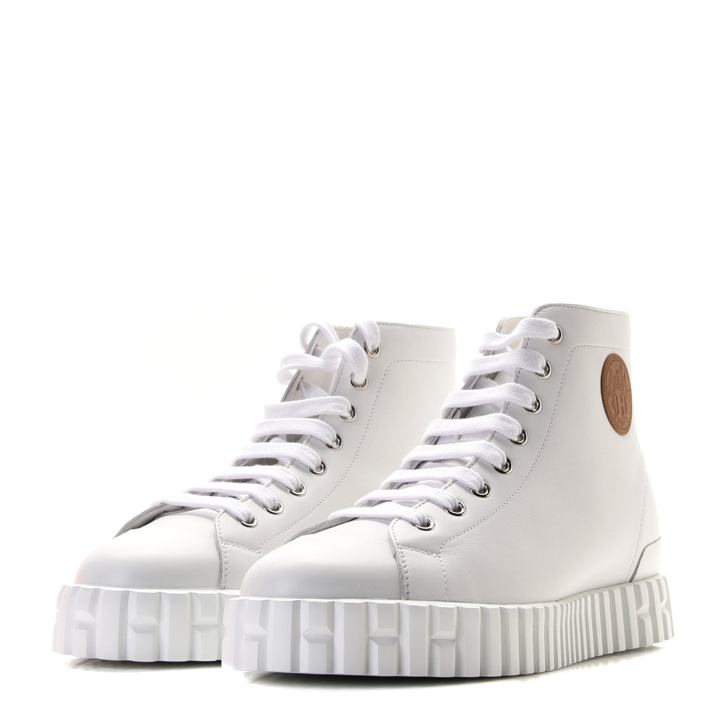 Calfskin Womens Climb Sneakers 38.5 White