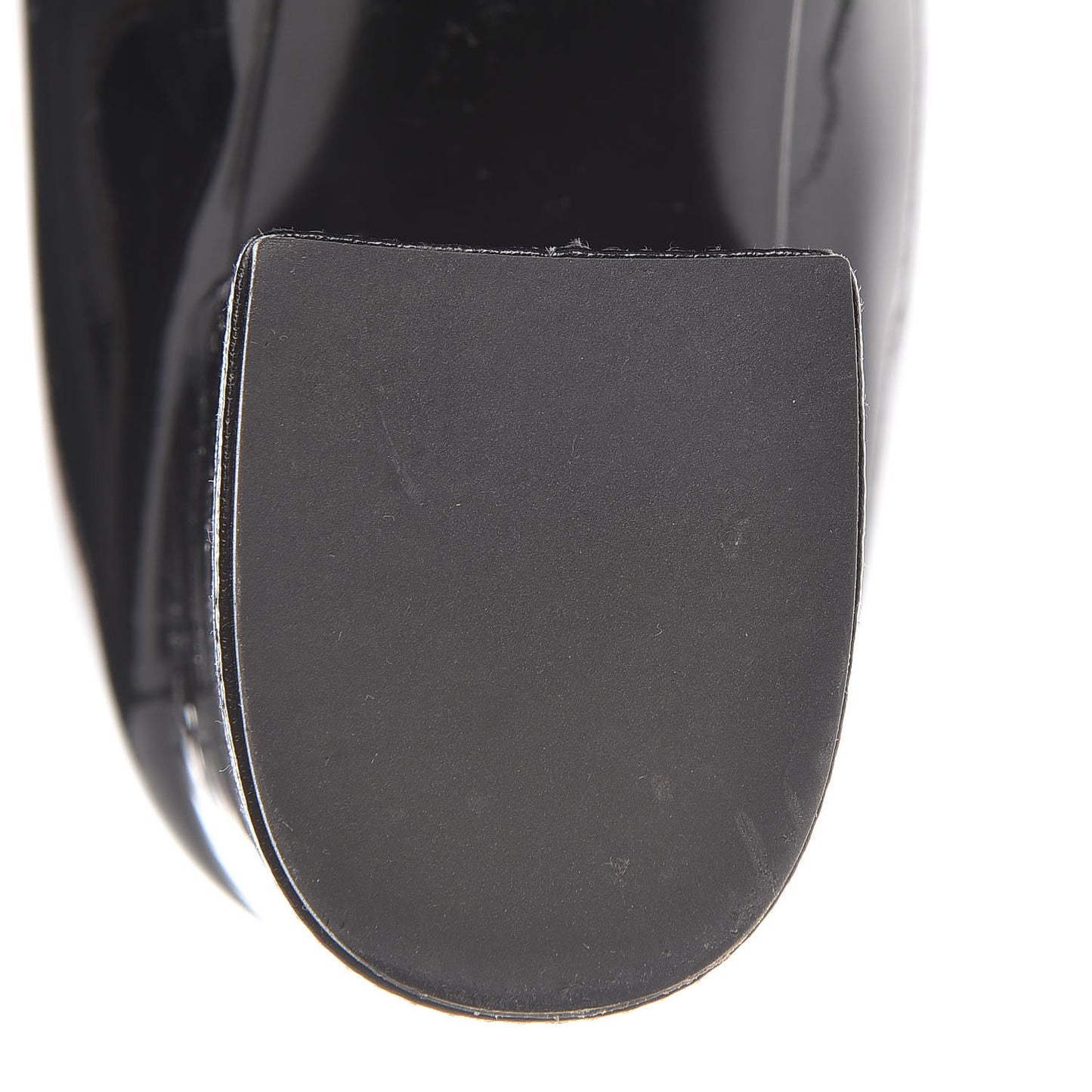 Patent Calfskin Mary Jane Pumps 39 Black