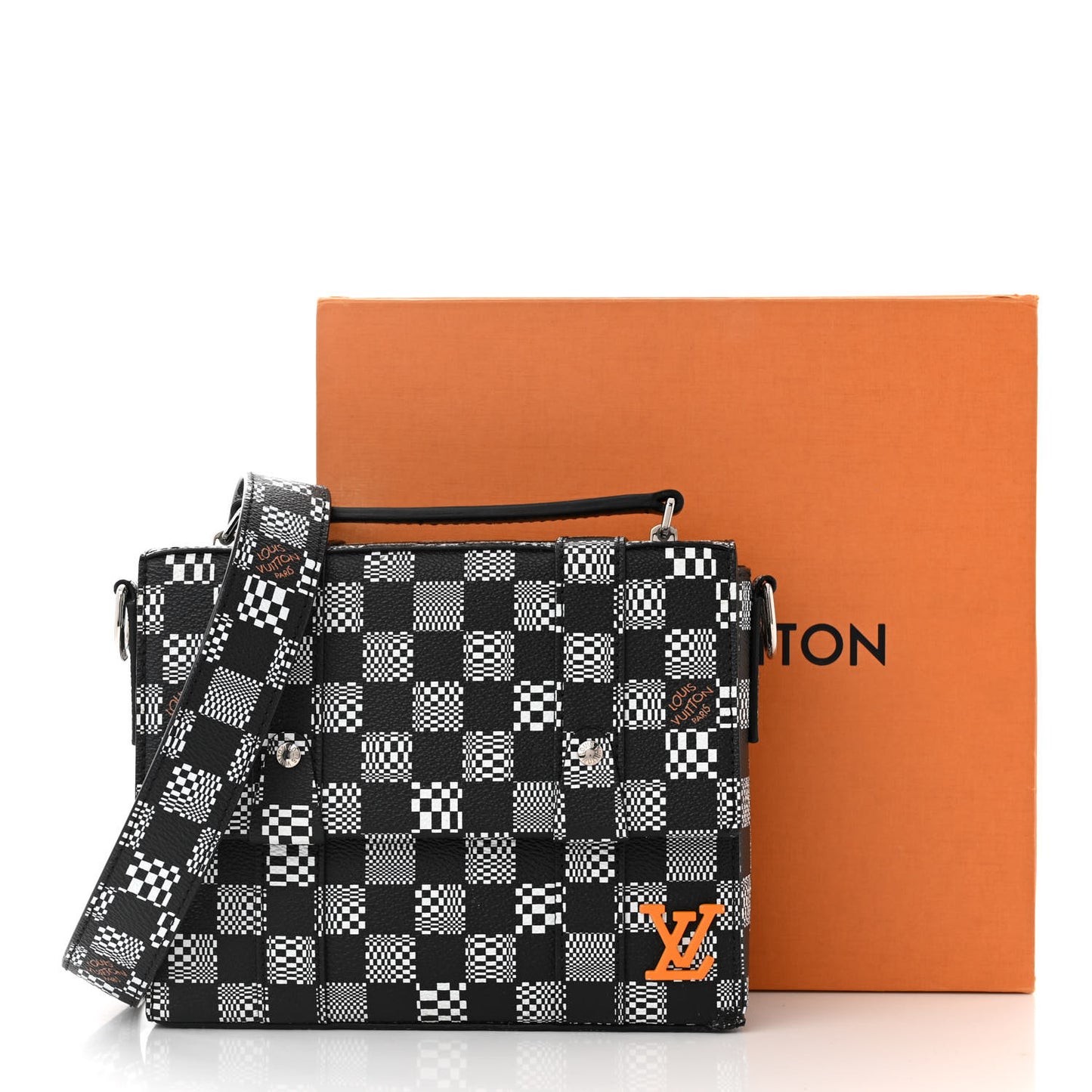 Damier Distorted Flap Soft Trunk Messenger