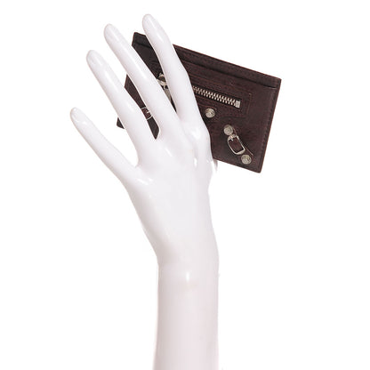 Balenciaga Agneau Giant 12 Silver Hardware Card Case Cigare Fonce 2 of 8