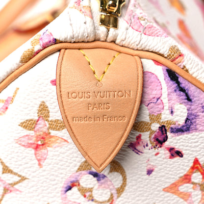 Louis Vuitton Watercolor Aquarelle Speedy 35 White 6 of 16