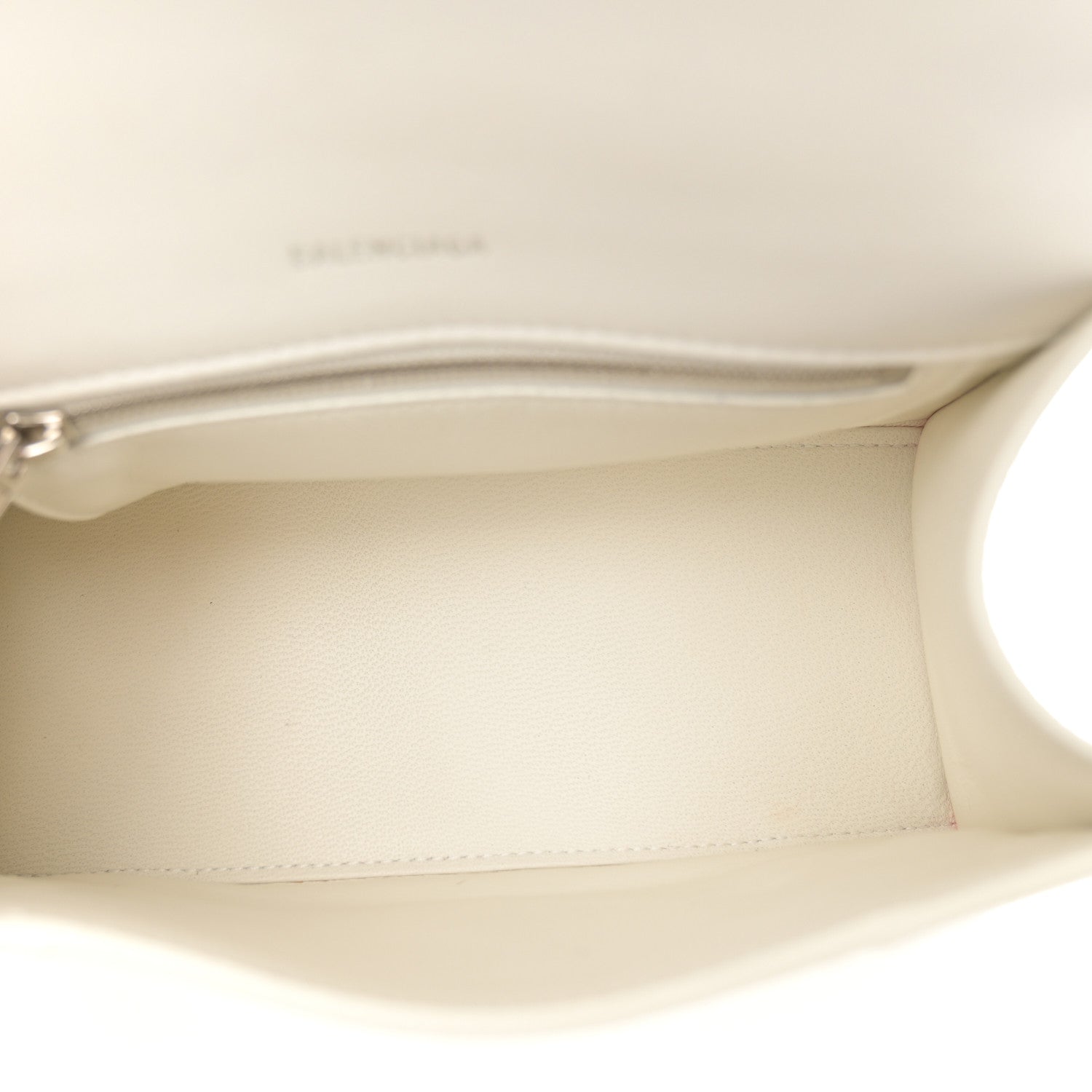 Balenciaga Grained Calfskin Small Hourglass Top Handle Bag White 5 of 10