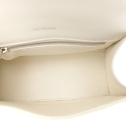 Balenciaga Grained Calfskin Small Hourglass Top Handle Bag White 5 of 10