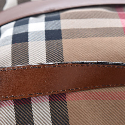 Burberry House Check Bridle Calfskin Medium Gosford Hobo Dark Tan 17 of 18