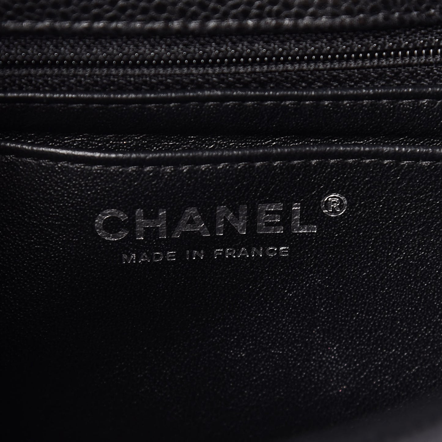 Caviar Quilted Mini Rectangular Flap Black