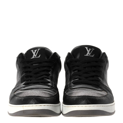 Louis Vuitton Reverse Monogram Eclipse Mens Rivoli Sneakers 10 Black 2 of 8