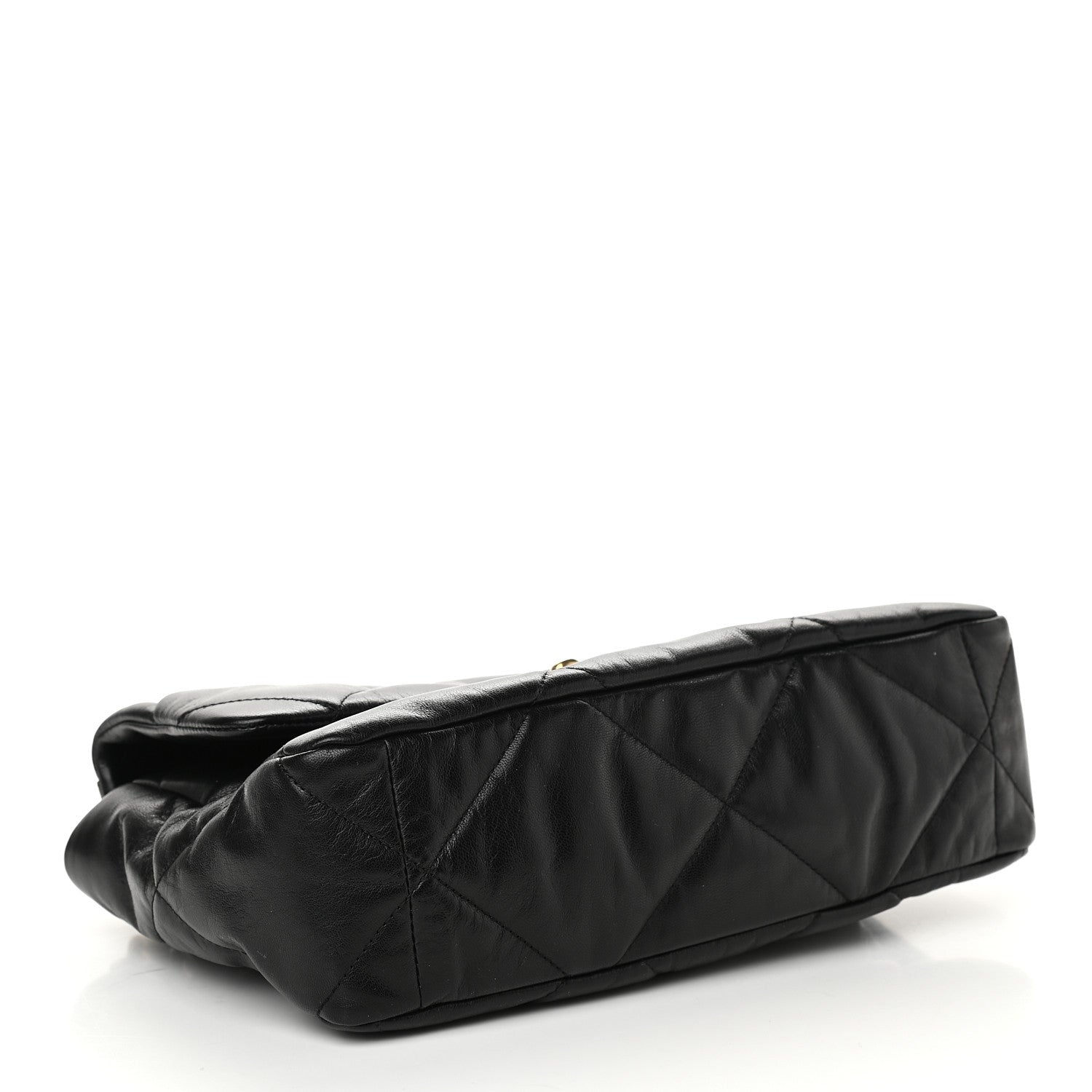Chanel Goatskin Quilted Large Chanel 19 Flap Black 4 of 11