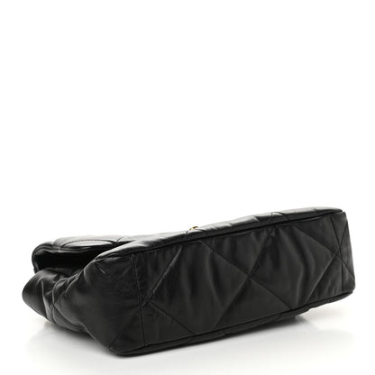 Chanel Goatskin Quilted Large Chanel 19 Flap Black 4 of 11