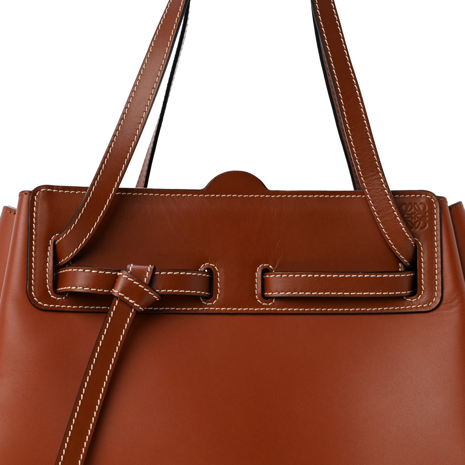 Loewe Boxcalf Lazo Tote Rust 7 of 12