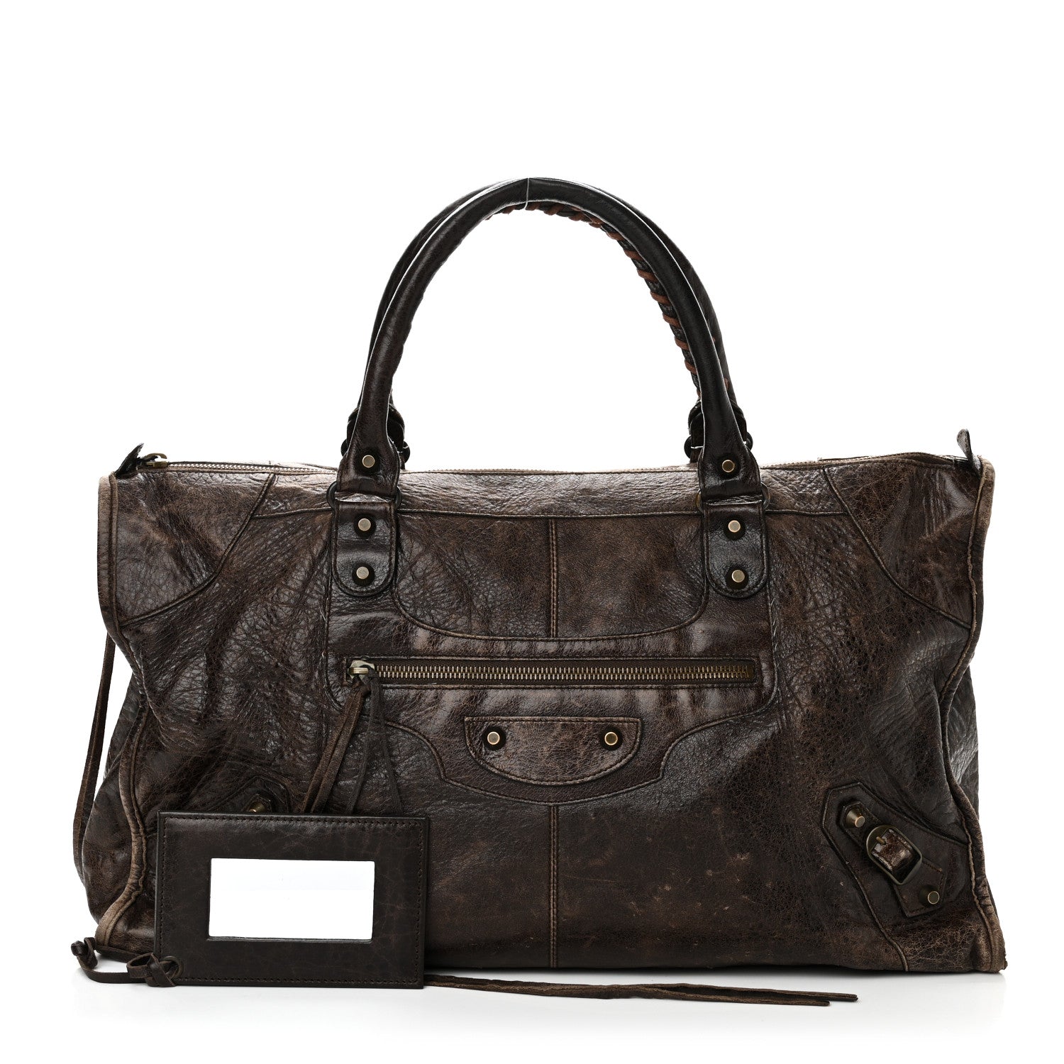 Balenciaga Agneau Classic Hardware Work Castagna 2 of 11