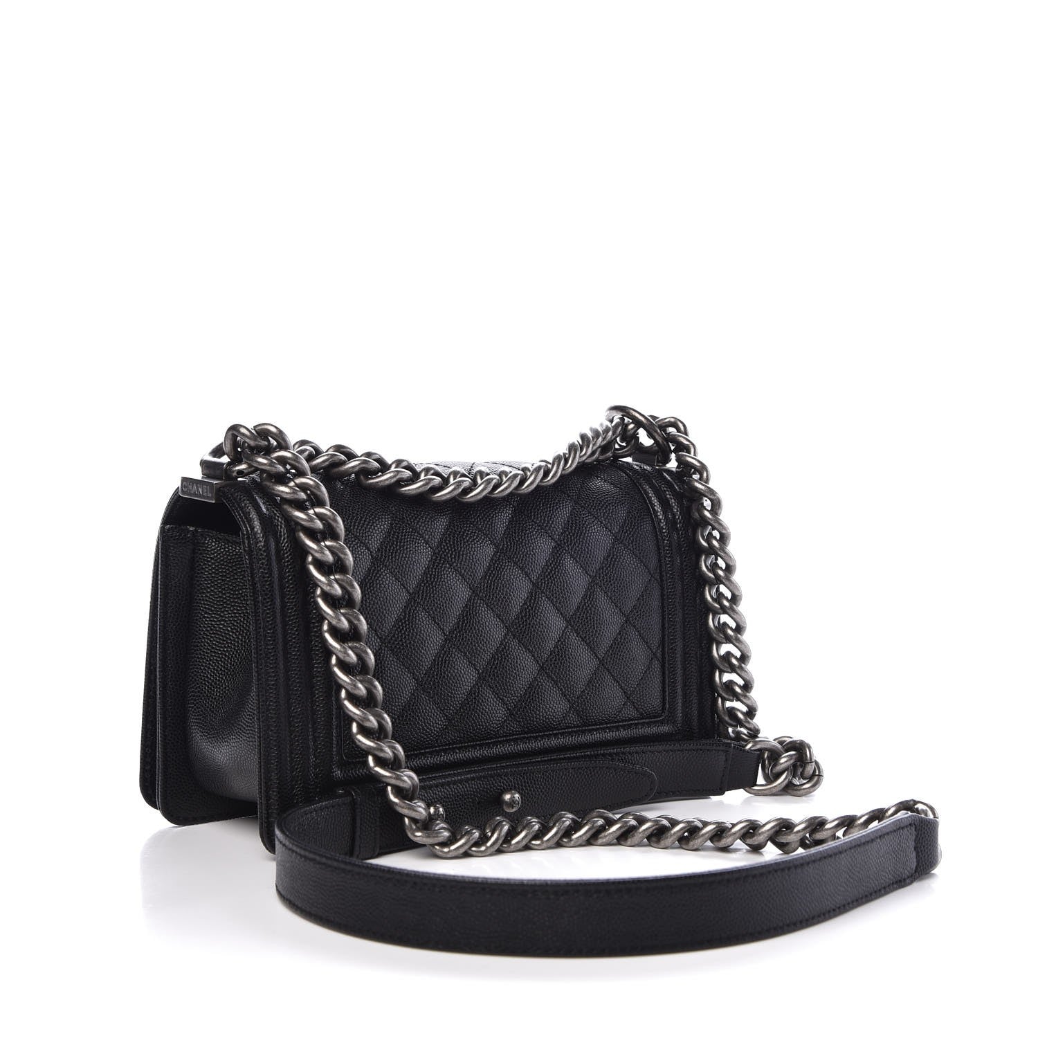 Chanel Caviar Quilted Small Boy Flap Black 3 of 6