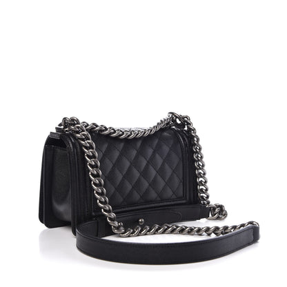 Chanel Caviar Quilted Small Boy Flap Black 3 of 6