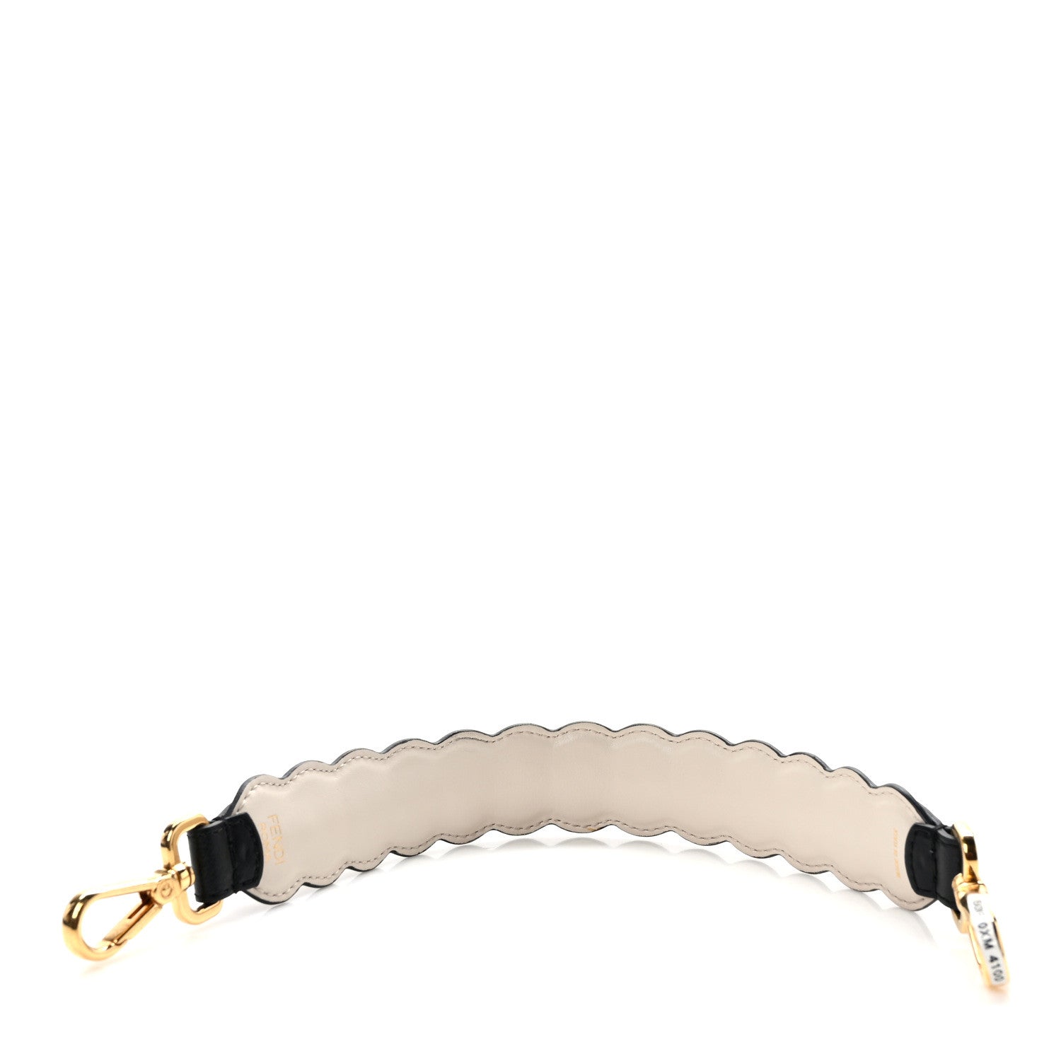 Fendi Calfskin Crystal Embellished Mini Strap You Black Camelia 2 of 5