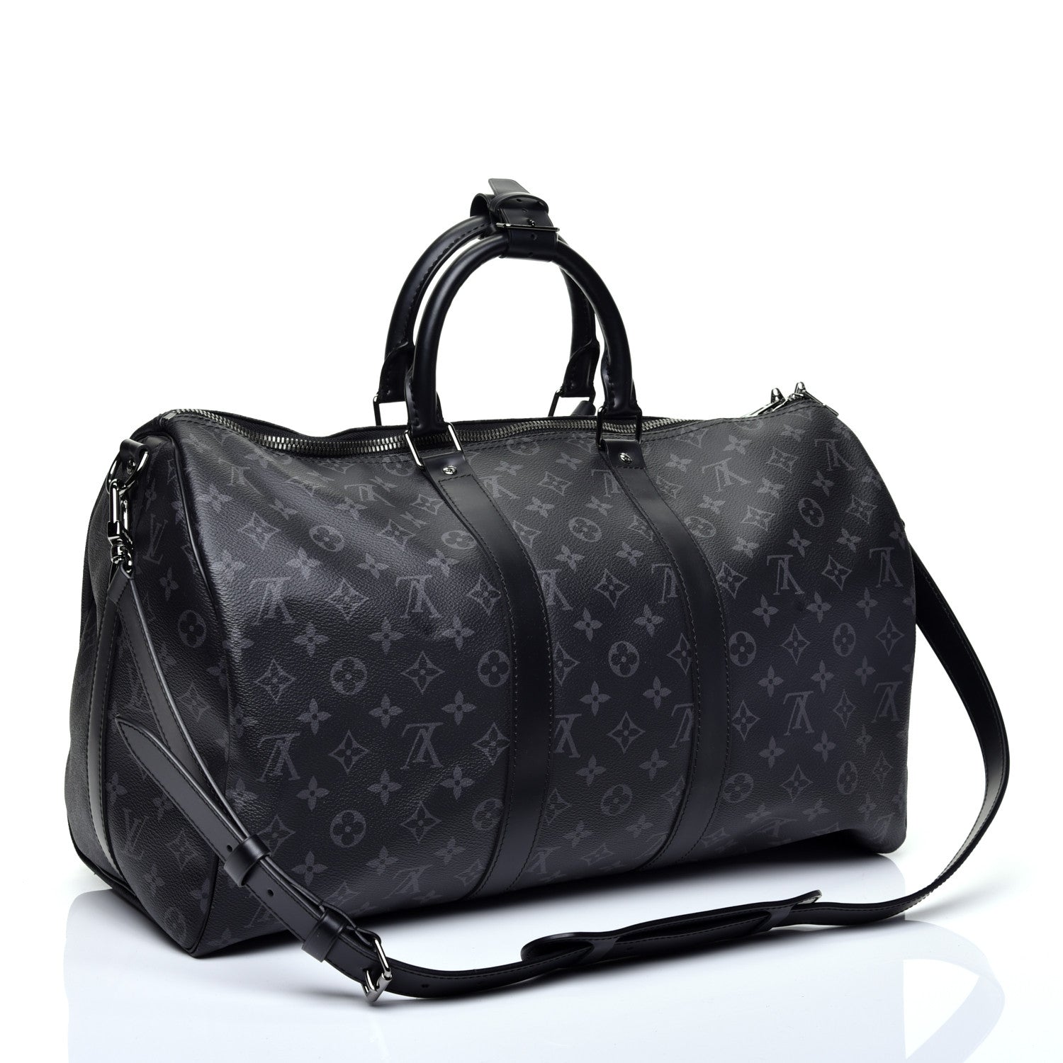 Louis Vuitton Monogram Eclipse Keepall Bandouliere 45 3 of 11