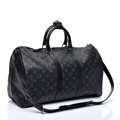 Louis Vuitton Monogram Eclipse Keepall Bandouliere 45 3 of 11