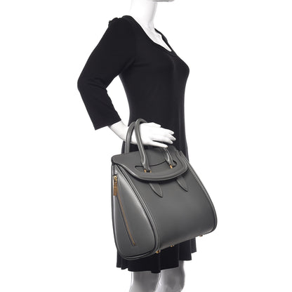 Alexander McQueen Calfskin Large Heroine Grey 2 of 19