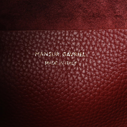 Mansur Gavriel Pebbled Calfskin Small Everyday Cabas Oxblood 6 of 9