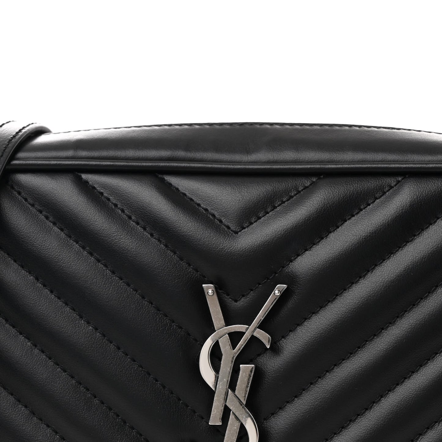 Calfskin Matelasse Monogram Lou Camera Bag Black
