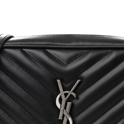 Saint Laurent Calfskin Matelasse Monogram Lou Camera Bag Black 8 of 10