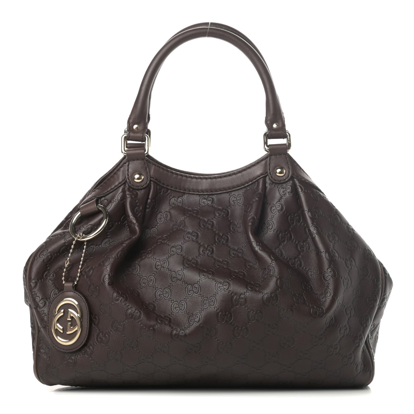 Guccissima Medium Sukey Tote Chocolate
