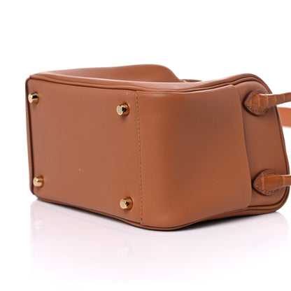 Hermes Matte Alligator Swift Mini Touch Lindy 20 Gold 9 of 13