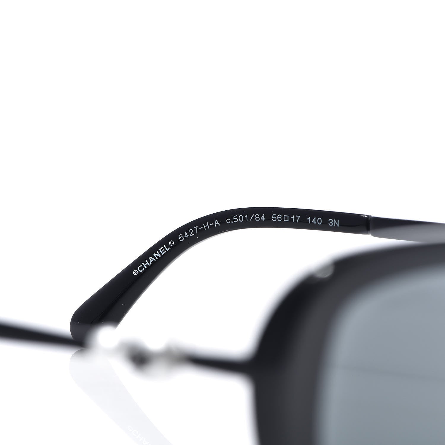 Chanel Pearl Square Polarized Sunglasses 5427-H-A Black 5 of 8