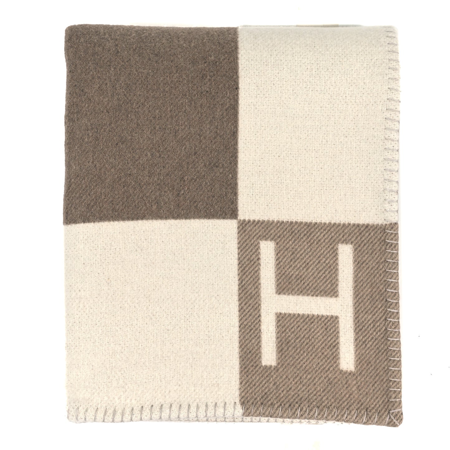 Wool Cashmere Avalon Vibration Blanket Ecru Naturel