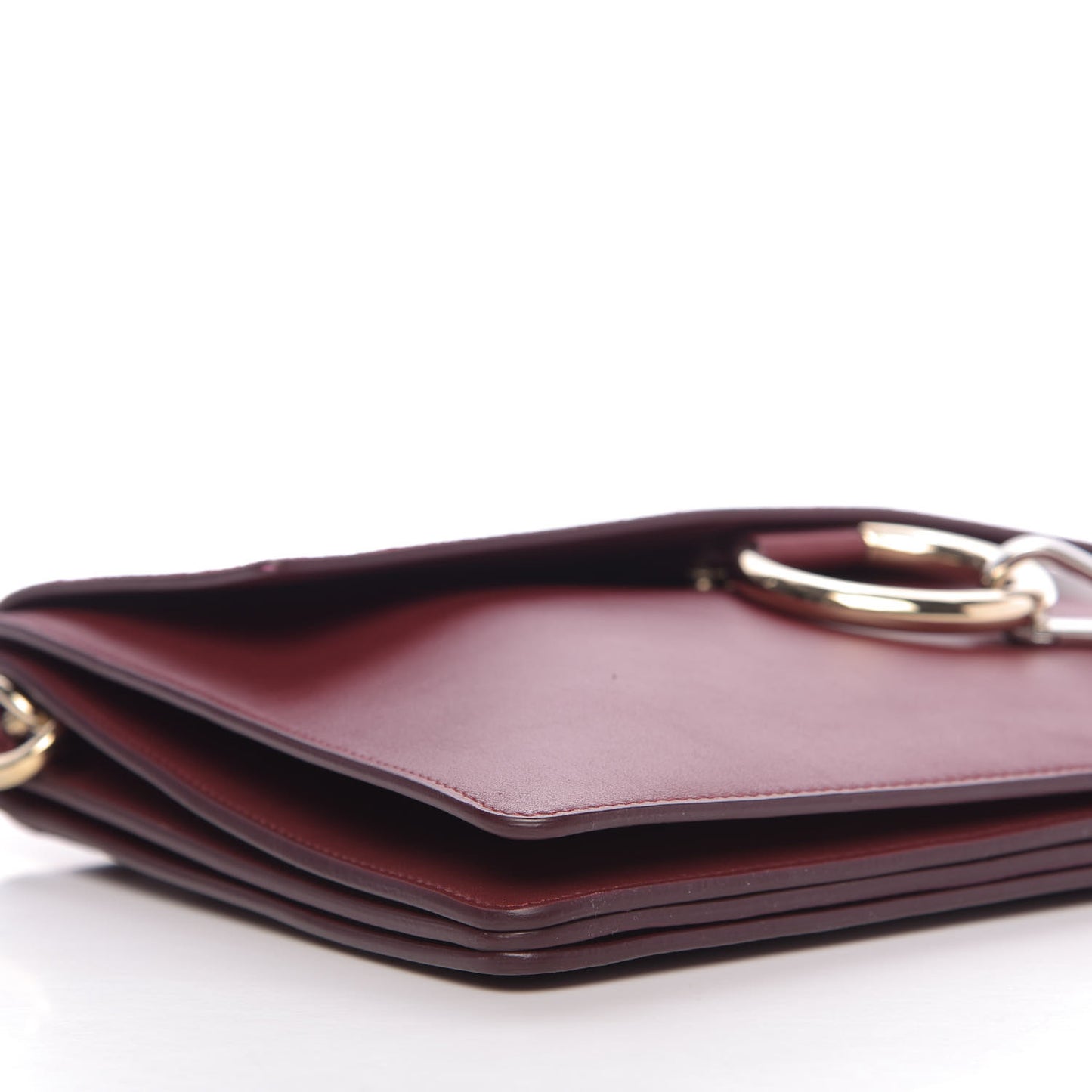 Calfskin Suede Medium Faye Shoulder Bag Plum Purple