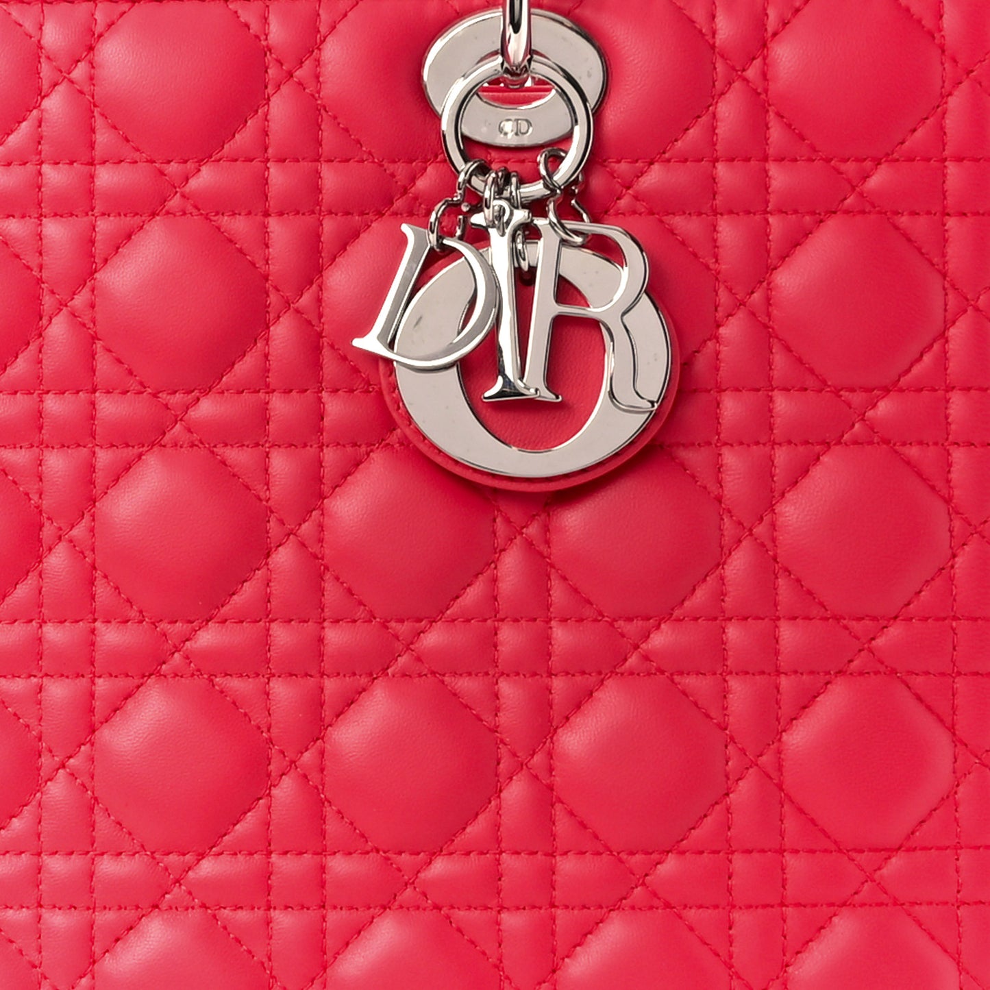 Lambskin Cannage Large Lady Dior Pink