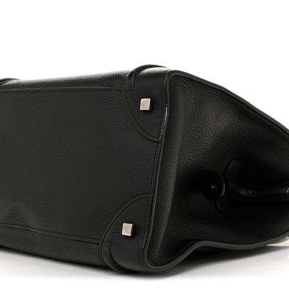 Celine Drummed Calfskin Mini Luggage Black 10 of 14