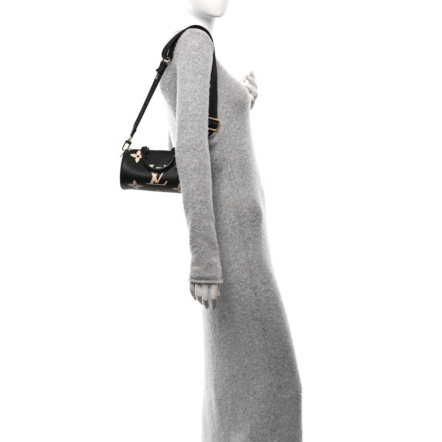 Louis Vuitton Empreinte Monogram Giant Papillon BB Black Beige 2 of 10