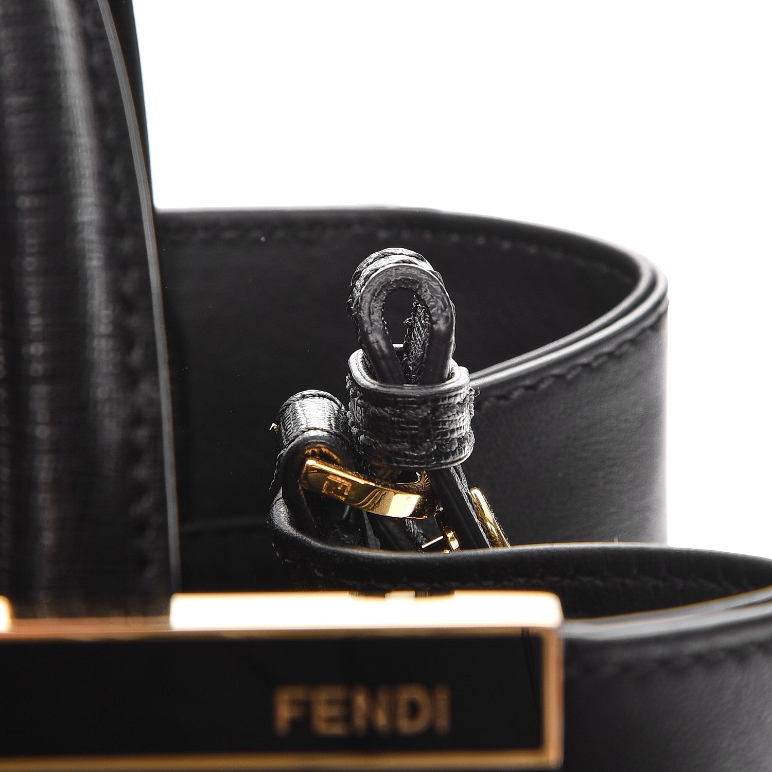Fendi Vitello Elite Petite 2Jours Tote Black 9 of 9