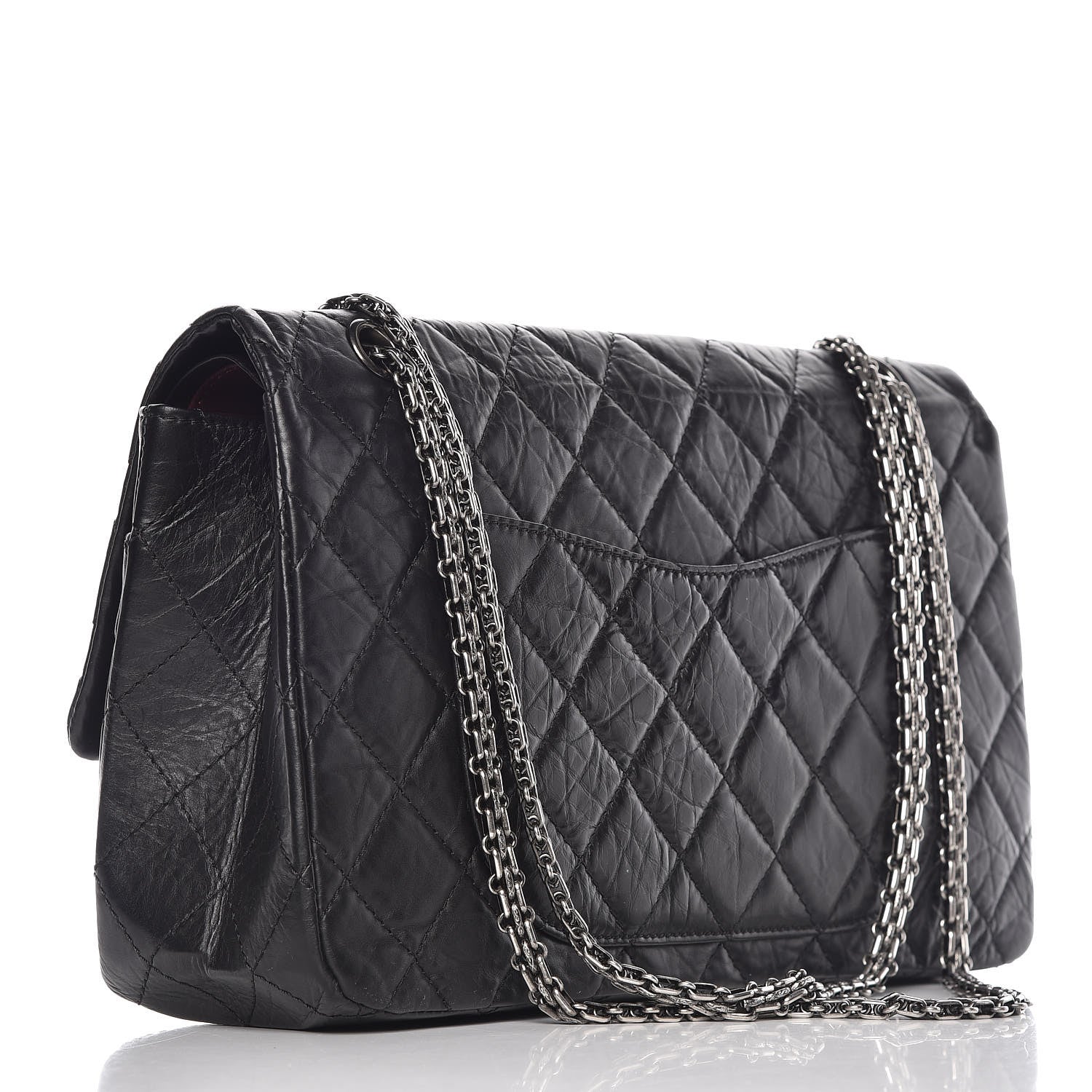 Chanel Aged Calfskin Quilted 2.55 Reissue 227 Flap Black 3 of 11