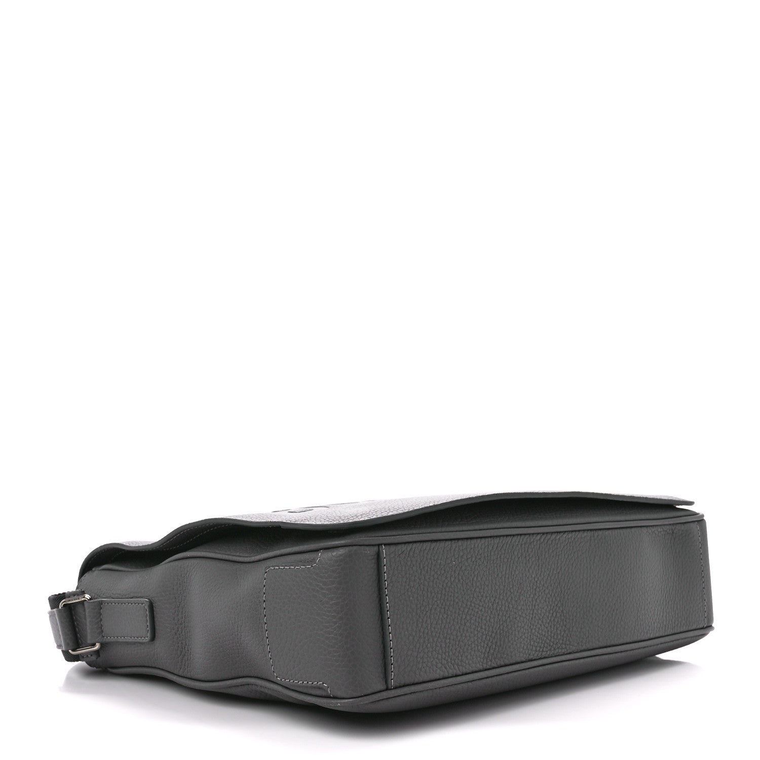 Burberry Calfskin Logo Messenger Charcoal Grey 4 of 16