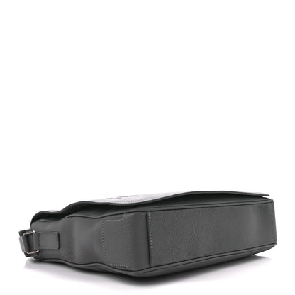 Burberry Calfskin Logo Messenger Charcoal Grey 4 of 16