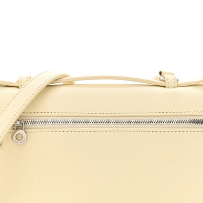 Loro Piana Grained Calfskin L19 Extra Pocket Pouch Whisper White 7 of 9