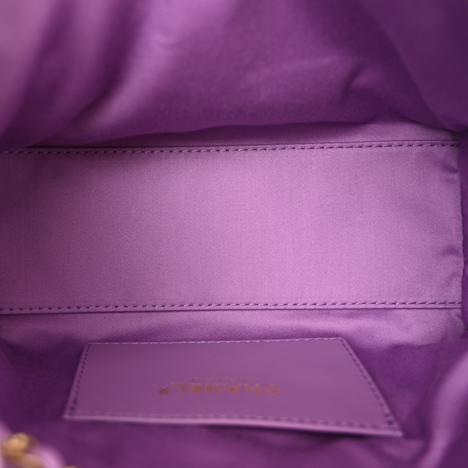 Chanel Suede Quilted Mini Chanel 25 Handbag Purple 5 of 11