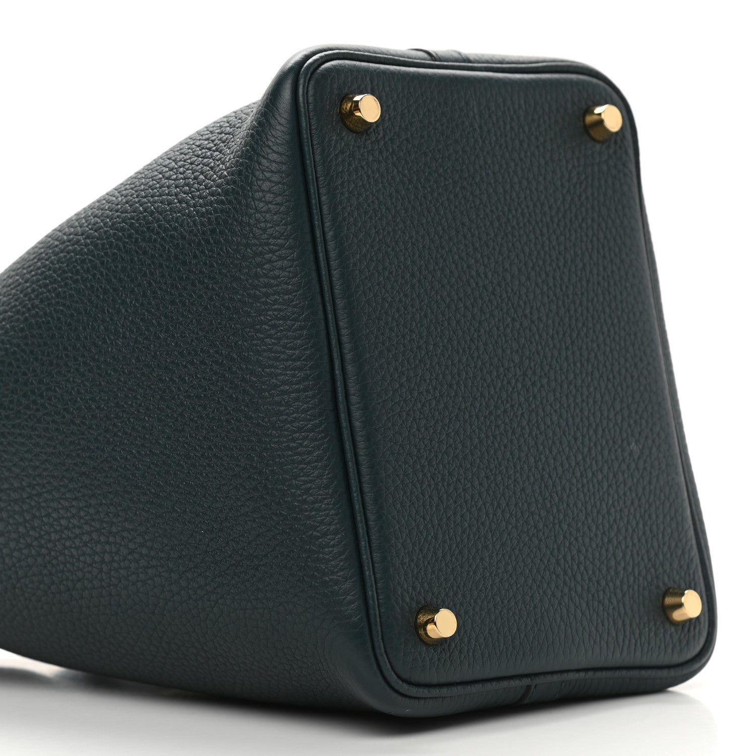 Hermes Taurillon Clemence Picotin Lock 18 PM Vert Cypress 9 of 13
