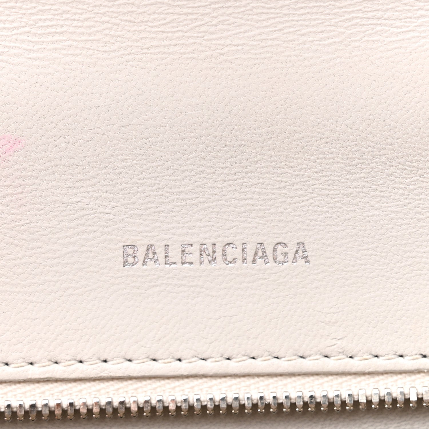 Balenciaga Calfskin Crocodile Embossed Small Hourglass Top Handle Bag White 6 of 11