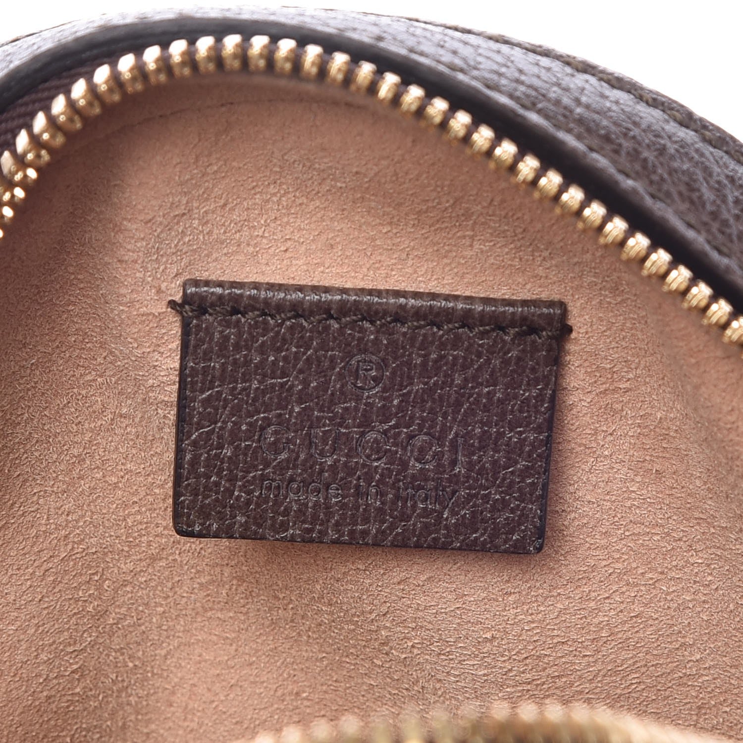 Gucci GG Supreme Monogram Web Mini Ophidia Round Shoulder Bag Brown 6 of 8