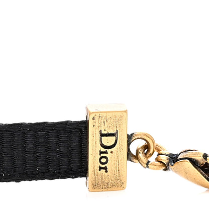 Christian Dior Grosgrain Ribbon J'Adior Logo Choker Necklace Black 3 of 3