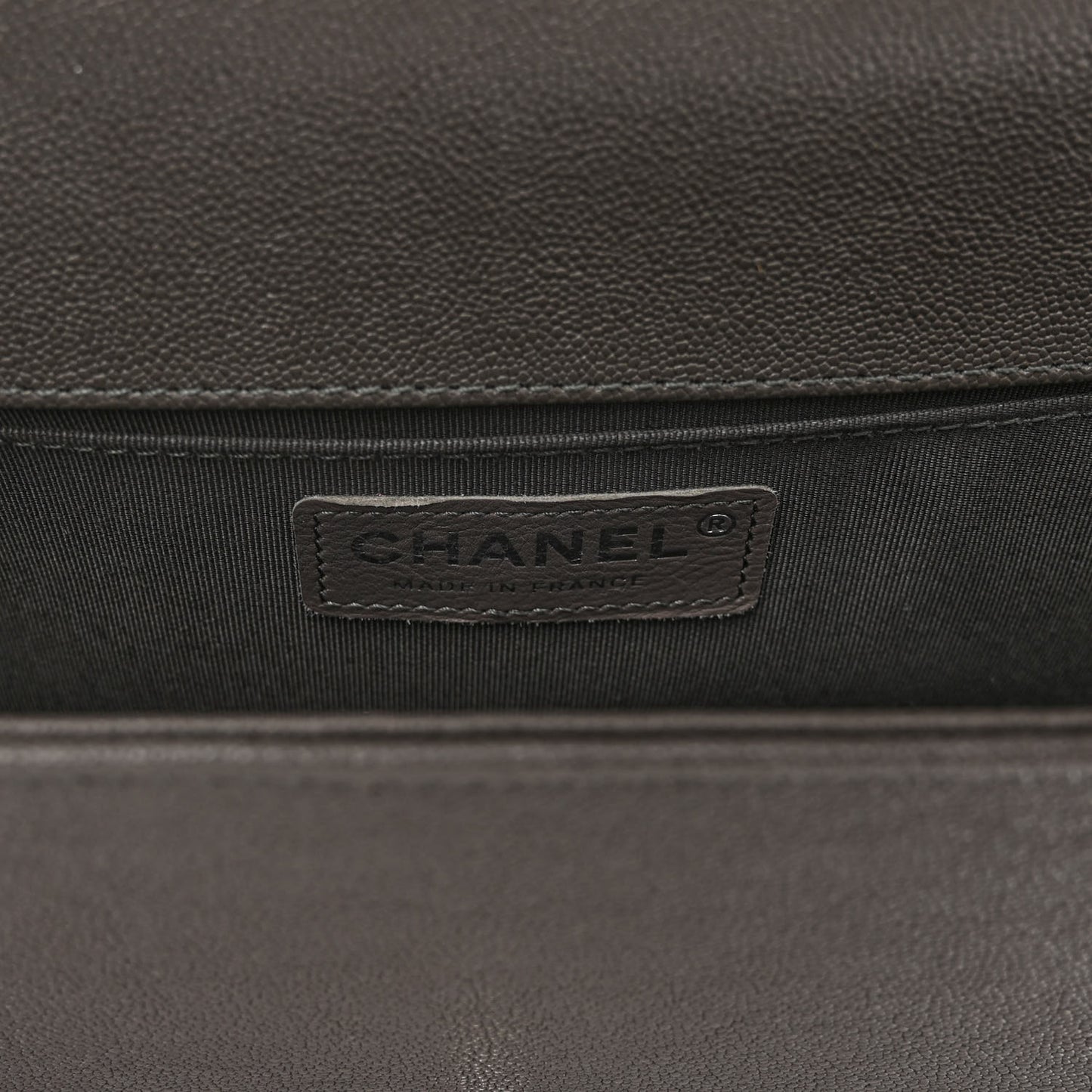 Caviar Quilted Medium Boy Flap Grey