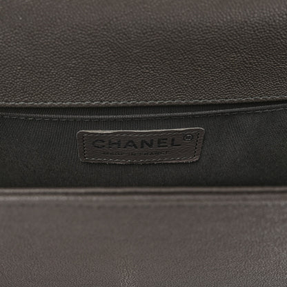 Chanel Caviar Quilted Medium Boy Flap Grey 6 of 11