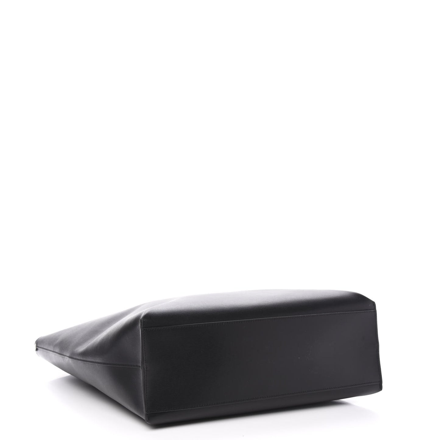 Calfskin Medium Shopping Tote Black